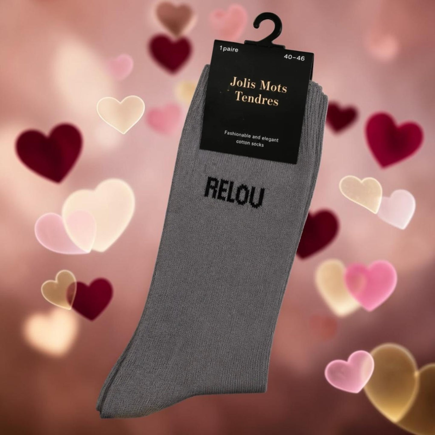 Chaussette Pour Homme "RELOU" Grise