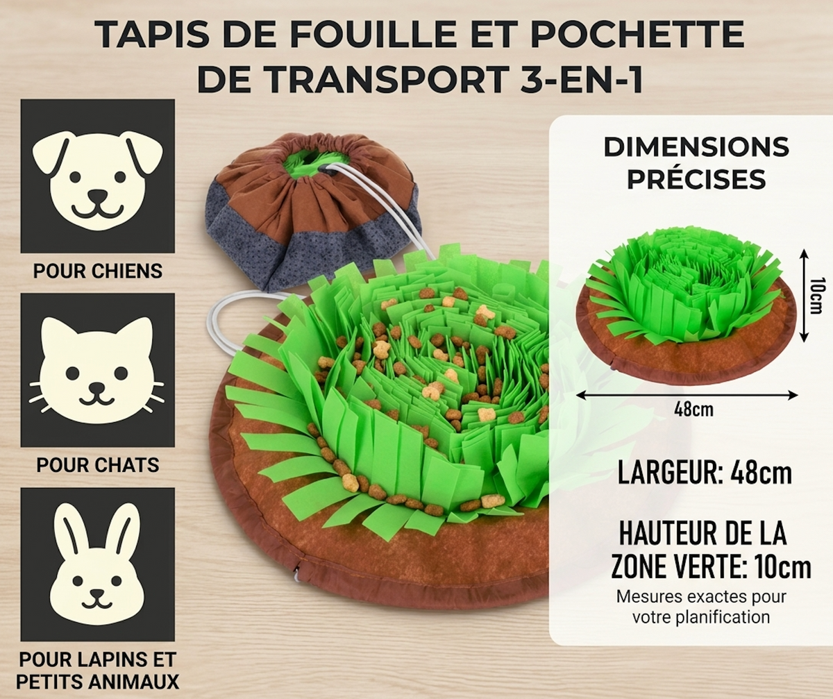Tapis de fouille Chien/Chat/Lapin