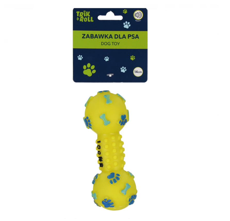 Jouet couineur pour chien en forme d'os