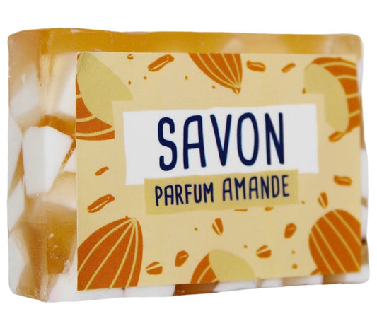 Savon en tranche glycérine végétale - Amande - (100gr)