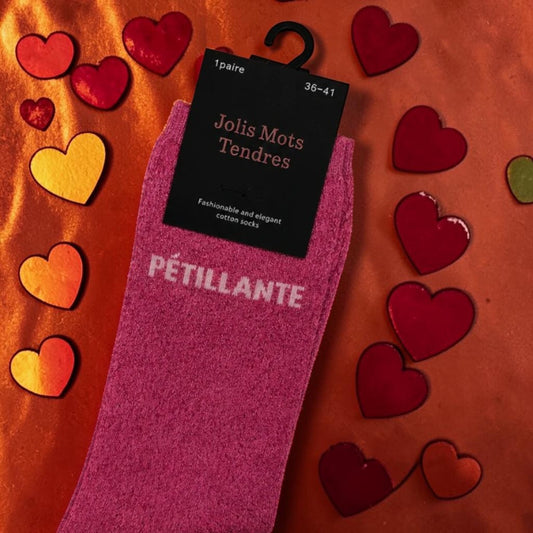 Chaussettes Fun "PÉTILLANTE " Rose